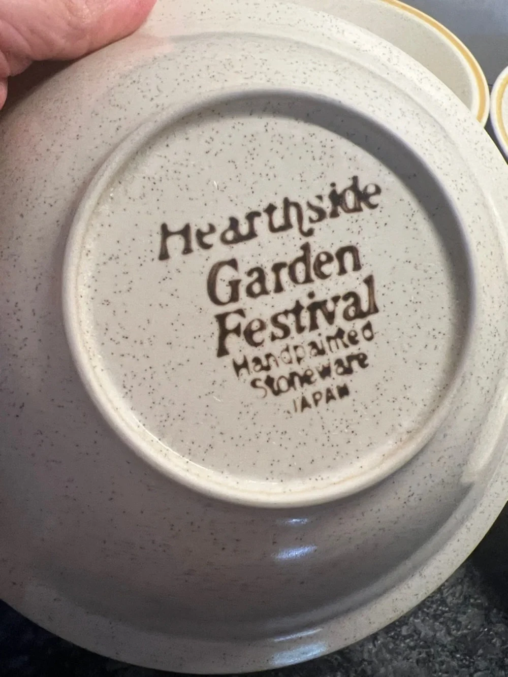 RETIRED Set of 2 HEARTHSIDE GARDEN FESTIVAL Soup bowls.